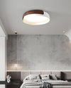 WOMO Walnut Grain Round Ceiling Light-WM1018 thumbnail