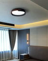 WOMO Walnut Grain Round Ceiling Light-WM1018 thumbnail