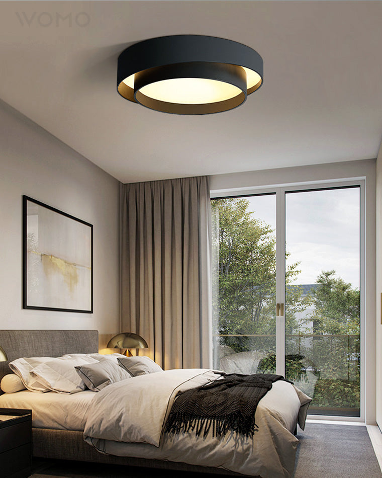 WOMO Asymmetrical Round Flush Mount Ceiling Light-WM1022