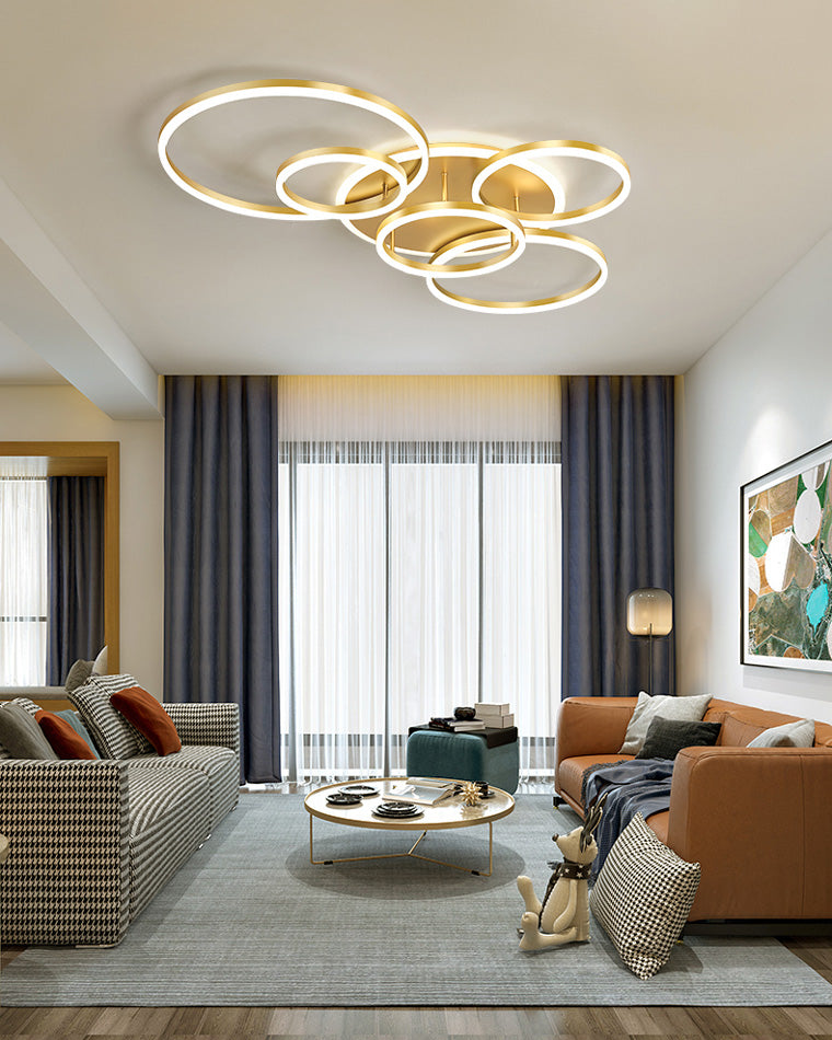 WOMO Circular LED Flush Mount Ceiling Light-WM1032