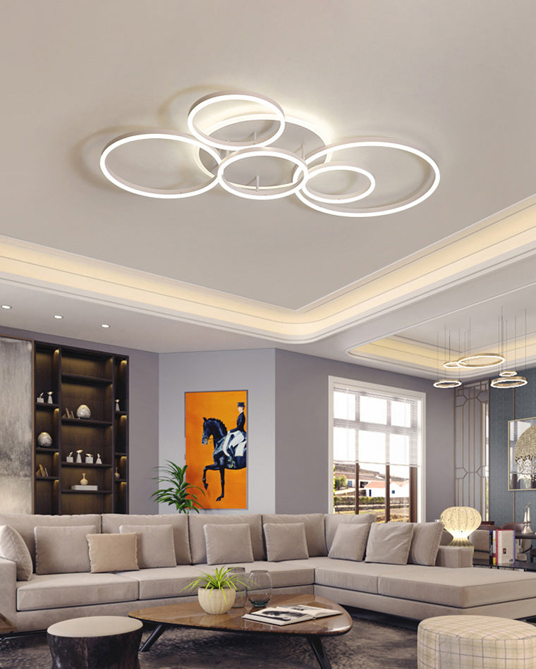 WOMO Circular LED Flush Mount Ceiling Light-WM1032