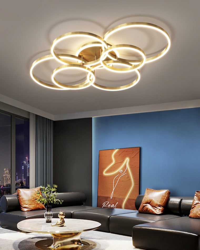 WOMO Circular LED Flush Mount Ceiling Light-WM1032
