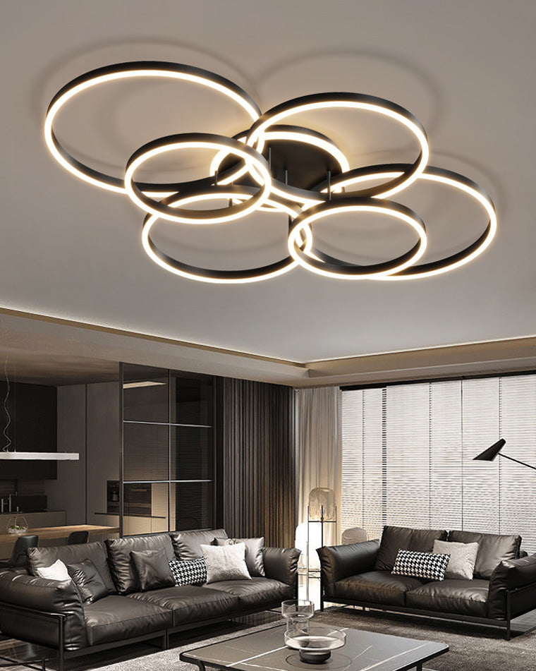 WOMO Circular LED Flush Mount Ceiling Light-WM1032