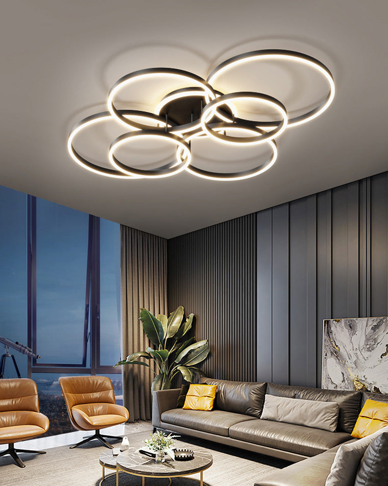 WOMO Circular LED Flush Mount Ceiling Light-WM1032