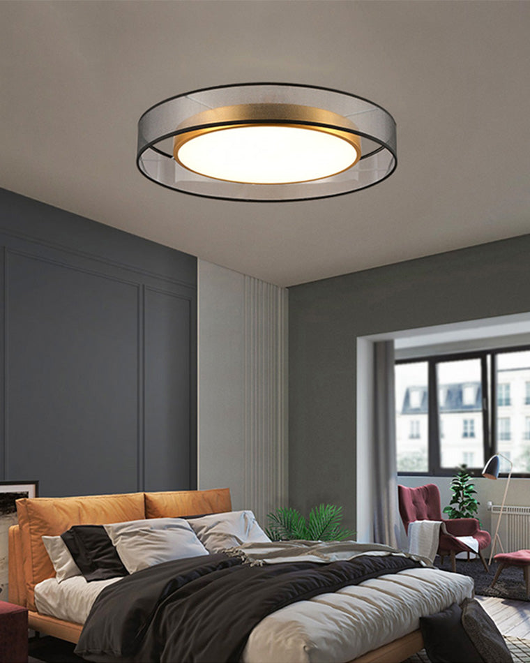 WOMO Fabric Round Ceiling Light-WM1033