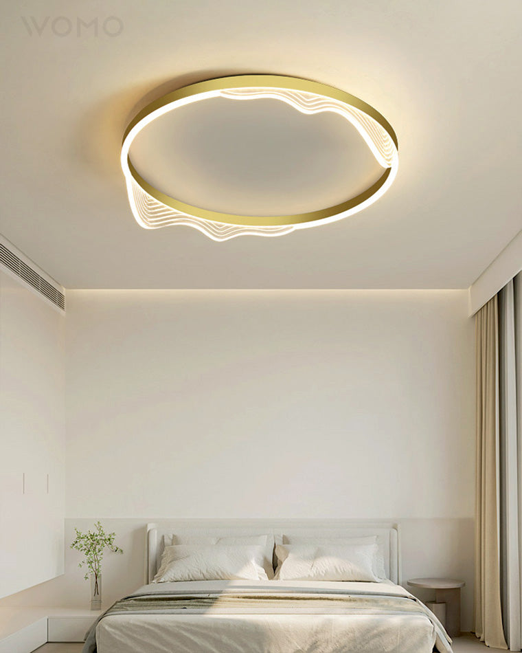 WOMO Wavy Round Integrated Led Ceiling Light-WM1035