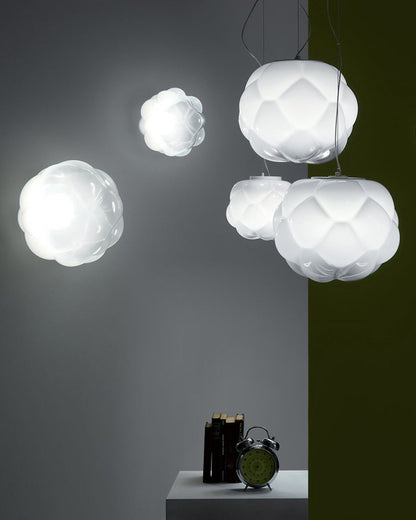 WOMO Cloud Milk Blown Glass Ceiling Light-WM1036