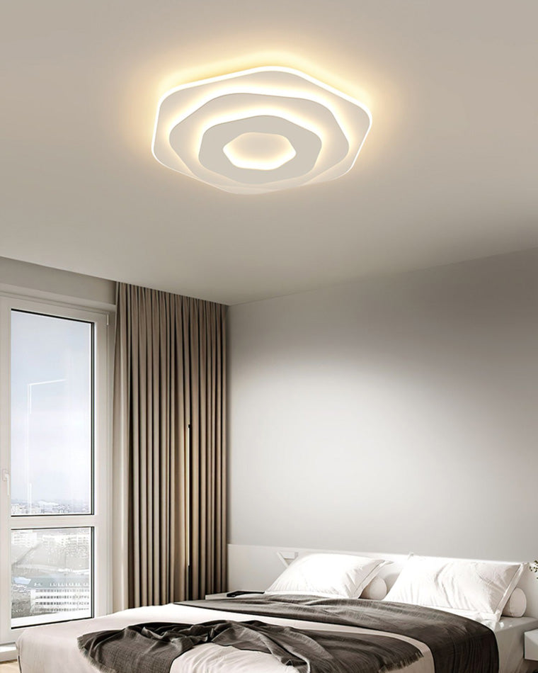 WOMO Hexagon Flush Mount Ceiling Light-WM1041