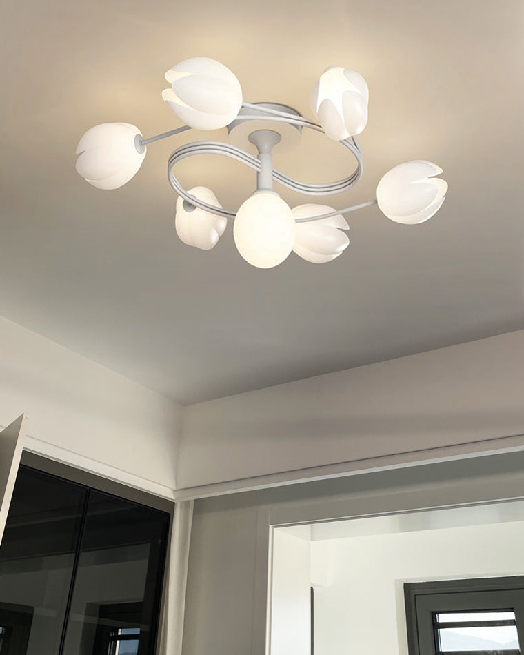 WOMO Fancy Magnolia Flower Ceiling Light-WM1045