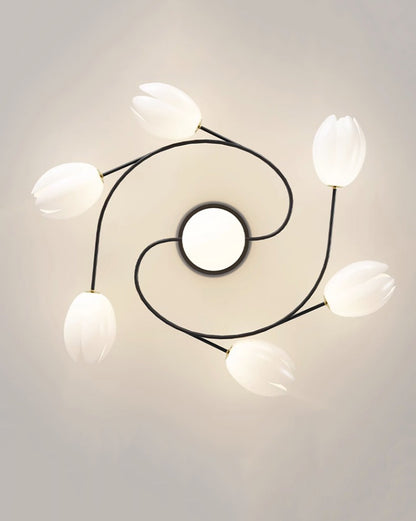 WOMO Fancy Magnolia Flower Ceiling Light-WM1045