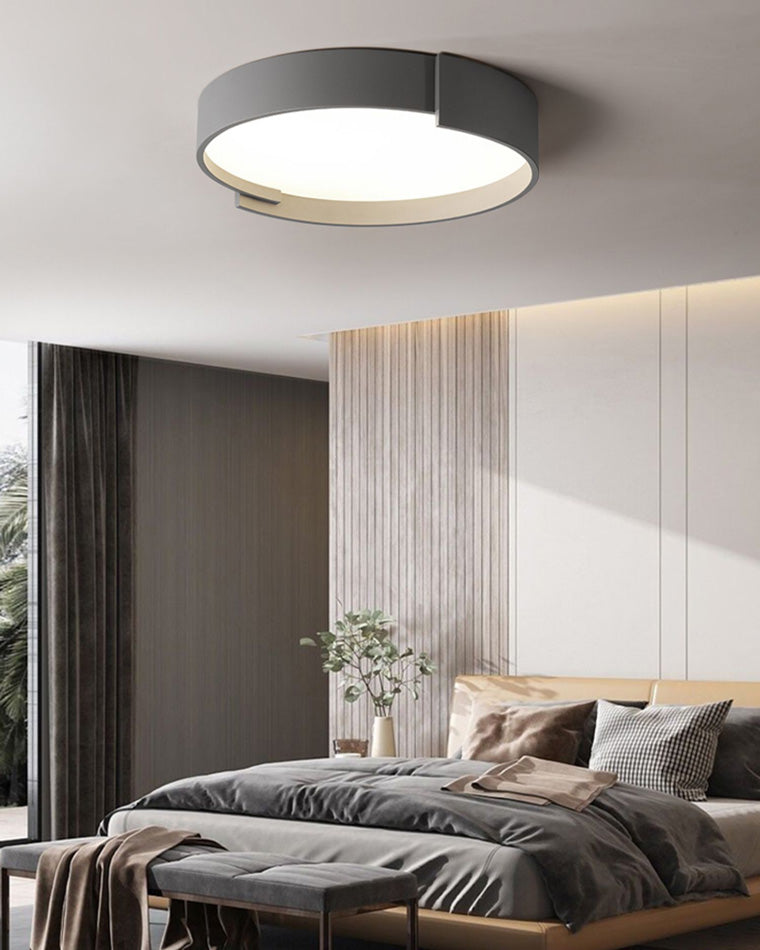 WOMO Round Asymmetrical Flush Mount Ceiling Light-WM1060