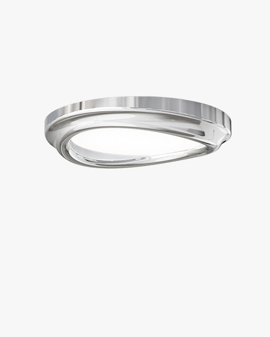 WOMO Round Chrome Flush Mount Ceiling Light-WM1063