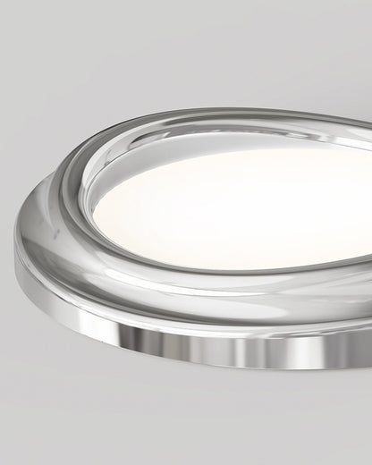 WOMO Round Chrome Flush Mount Ceiling Light-WM1063