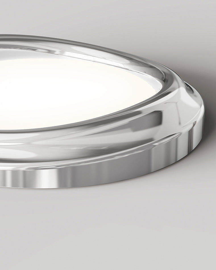 WOMO Round Chrome Flush Mount Ceiling Light-WM1063