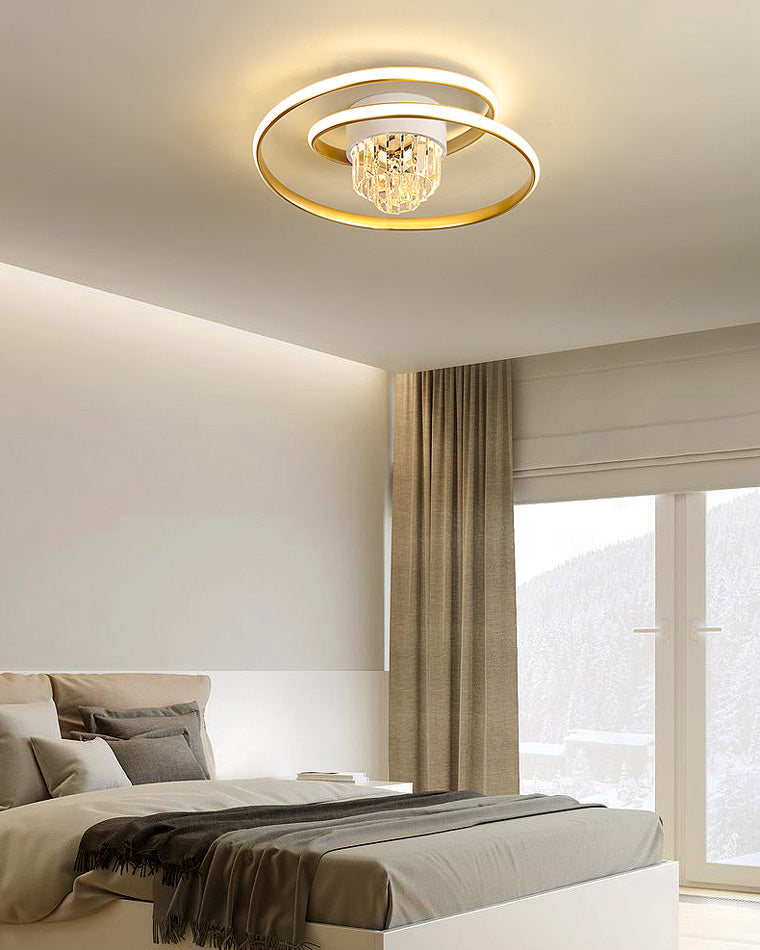 WOMO Swirl Led Crystal Ceiling Light-WM1068