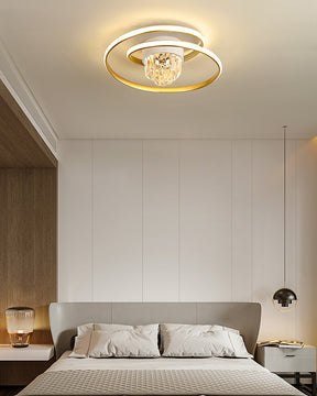 WOMO Swirl Led Crystal Ceiling Light-WM1068