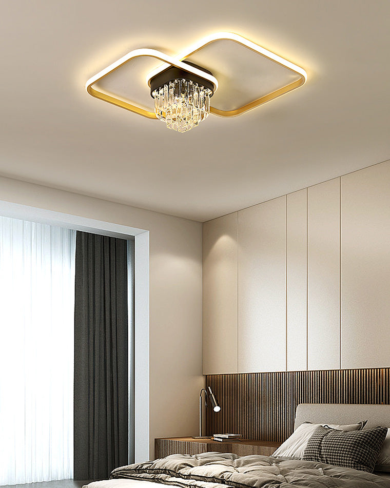 WOMO Crystal Geometric LED Ceiling Light-WM1069