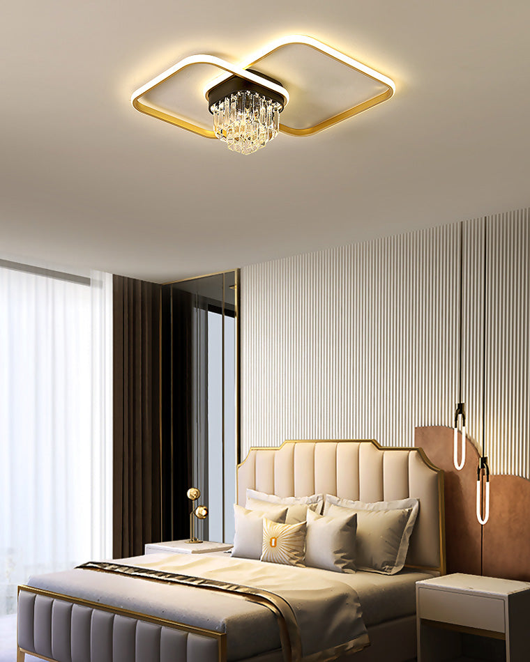 WOMO Crystal Geometric LED Ceiling Light-WM1069