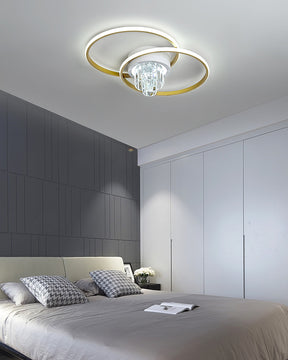 WOMO Crystal Geometric LED Ceiling Light-WM1069