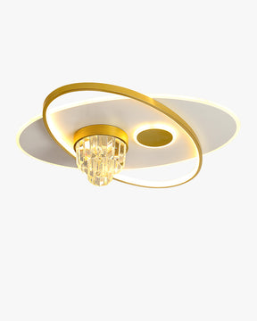 WOMO Oval Crystal Ceiling Light-WM1072