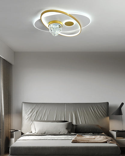 WOMO Oval Crystal Ceiling Light-WM1072