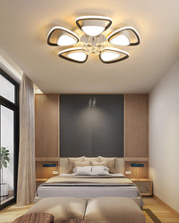 WOMO Big Flower Crystal Flush Mount Ceiling Light-WM1075