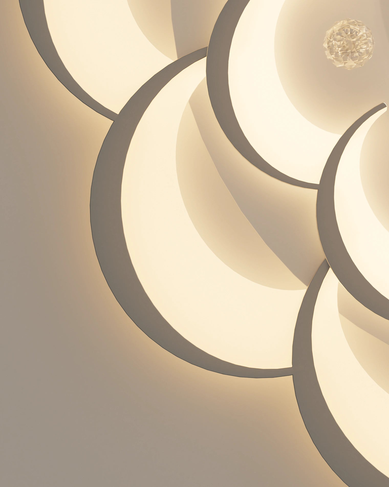 WOMO Big Flower Crystal Ceiling Light-WM1078