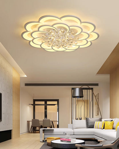 WOMO Big Flower Crystal Ceiling Light-WM1078