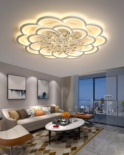 WOMO Big Flower Crystal Ceiling Light-WM1078