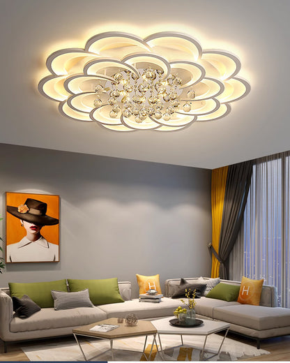 WOMO Big Flower Crystal Ceiling Light-WM1078