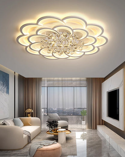 WOMO Big Flower Crystal Ceiling Light-WM1078