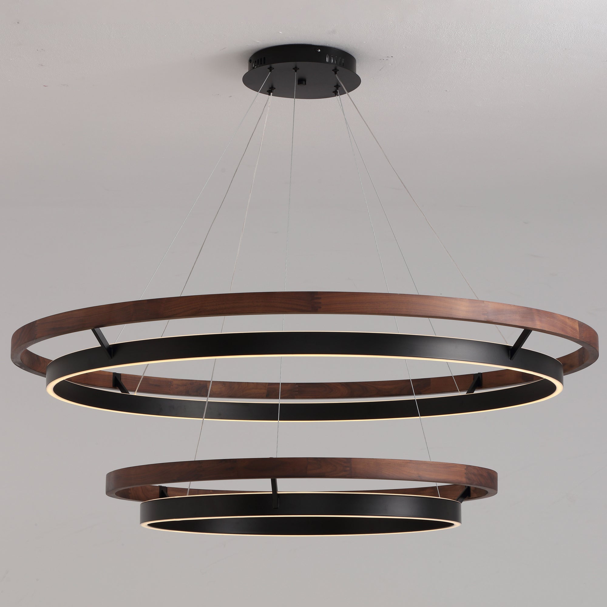 WOMO Circular Led Wood Chandelier-WM2492