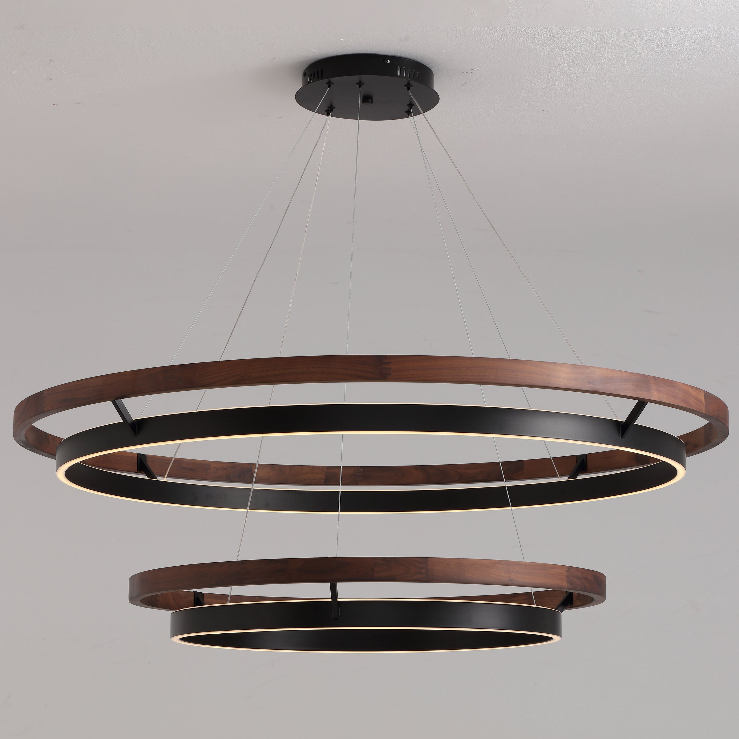 WOMO Circular Led Wood Chandelier-WM2492
