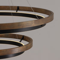 WOMO Circular Led Wood Chandelier-WM2492