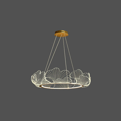 WOMO  Acrylic Ginkgo Leaf Chandelier - WM2000