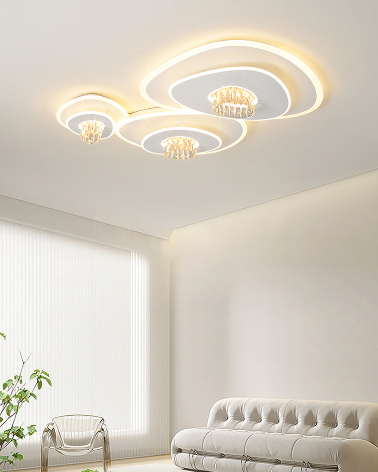 WOMO Low Profile Crystal Ceiling Light-WM1092