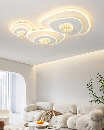 WOMO Low Profile Crystal Ceiling Light-WM1092