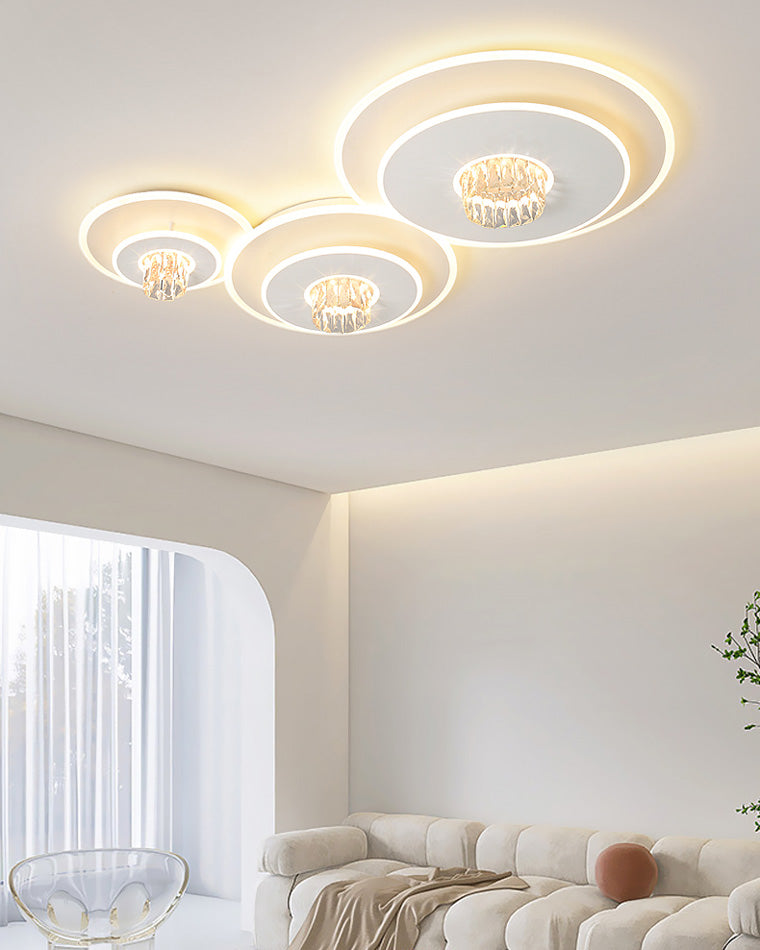 WOMO Low Profile Crystal Ceiling Light-WM1092