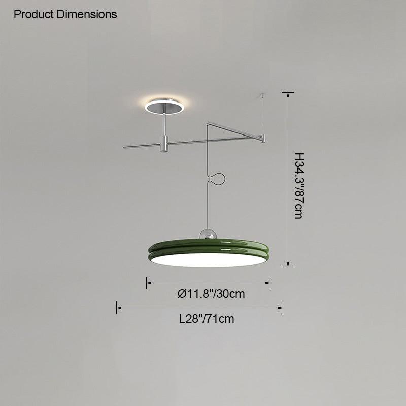 WOMO Disc Offset Pendant Light-WM2251