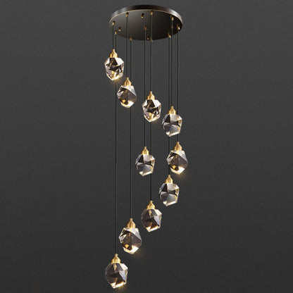 WOMO Rock Crystal Rain Chandelier-WM2189