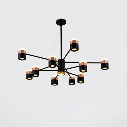 WOMO Rose Gold Arm Chandelier-WM2644