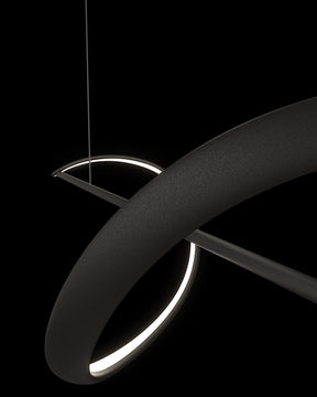 WOMO Black Spiral Led Pendant Light-WM2299