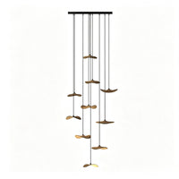 WOMO Wooden Leaf Pendant Light-WM3257