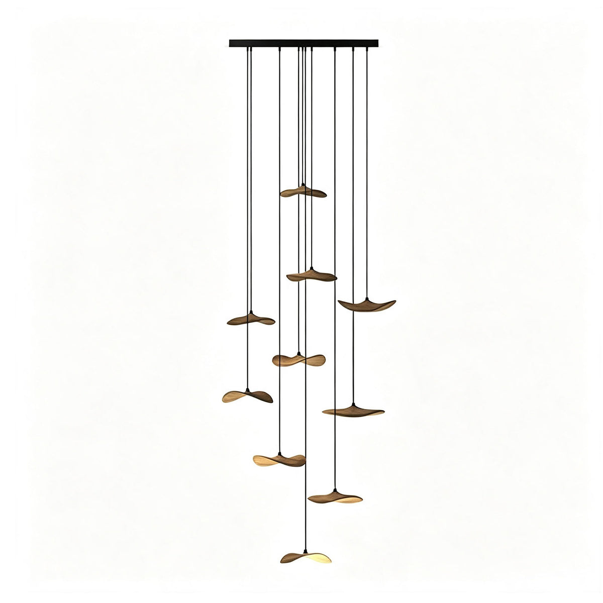 WOMO Wooden Leaf Pendant Light-WM3257