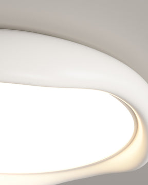 WOMO White Wavy Round Ceiling Light-WM1109
