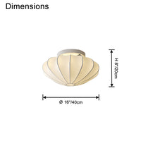 WOMO Flying Saucer Silk Flush Mount Ceiling Light-WM1113