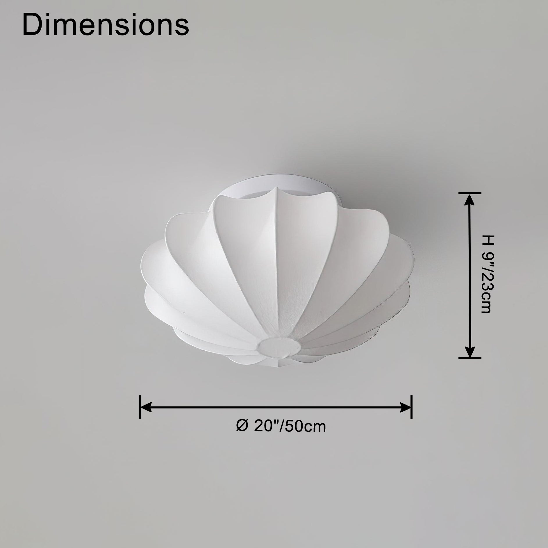 WOMO Flying Saucer Silk Flush Mount Ceiling Light-WM1113