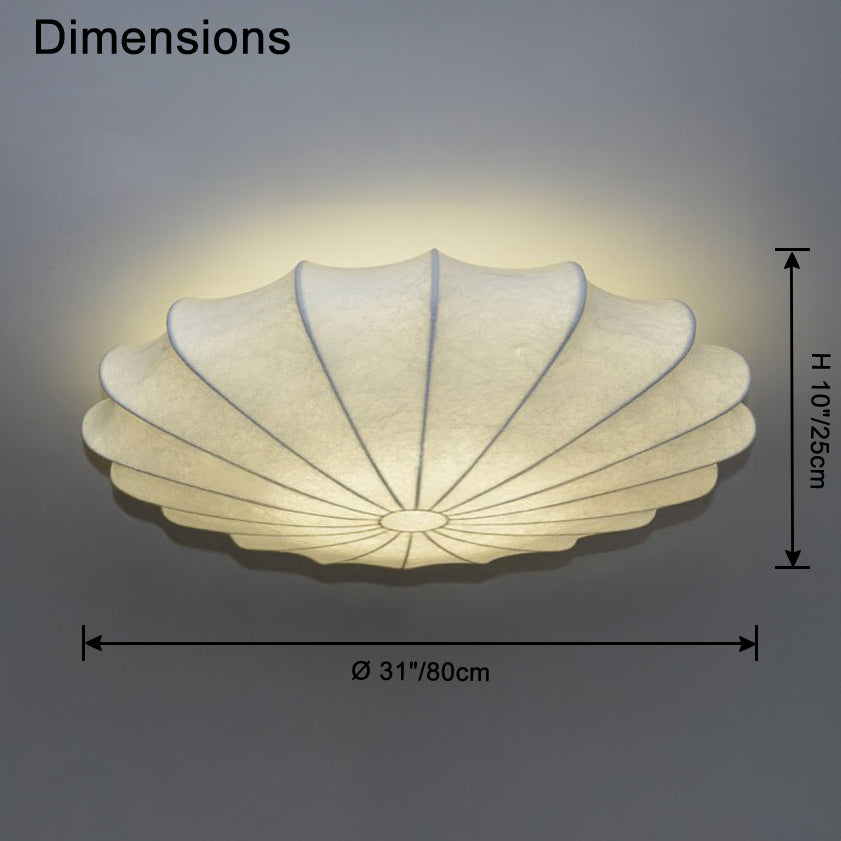 WOMO Flying Saucer Silk Flush Mount Ceiling Light-WM1113