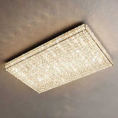 WOMO Crystal Square Flush Mount Ceiling Light-WM1114