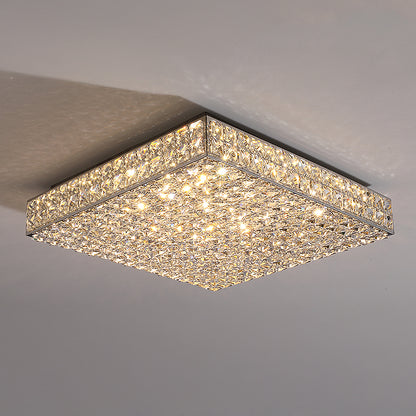 WOMO Crystal Square Flush Mount Ceiling Light-WM1114